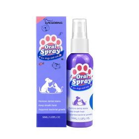 Yegbong Tooth Cleaning Spray For Cats And Dogs, Tooth Stains Fresh Breath Pets Oral Care Spray