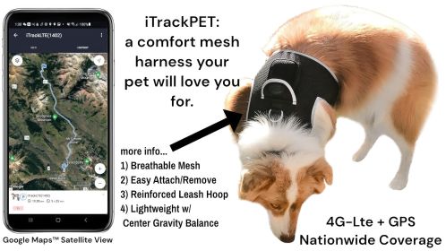 Mini Pet GPS Tracker Cat Dog Finder GSM GPRS Realtime Tracking Device Size:M