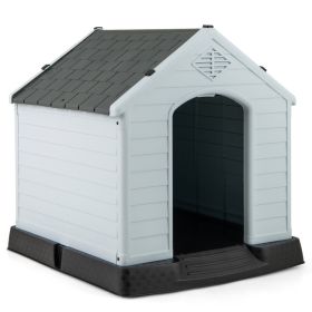 Dog House for Small Dogs Waterproof Plastic with Elevated Floor