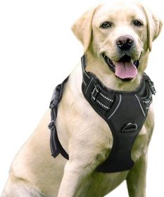 Dog Harness; No-Pull Pet Harness with 2 Leash Clips; Adjustable Soft Padded Dog Vest; Reflective No-Choke Pet Oxford Vest with Easy Control Handl (Color: Baby Blue, size: small)